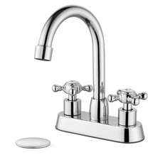 4 Inch Centerset Bathroom Faucet Double Cross Handle Vanity Faucet Vintage Rv Fa