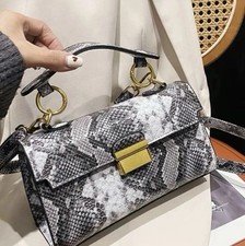 Fashionable Snakeskin Print Handbag, New Fashion Versatile Shoulder Bag crosbody
