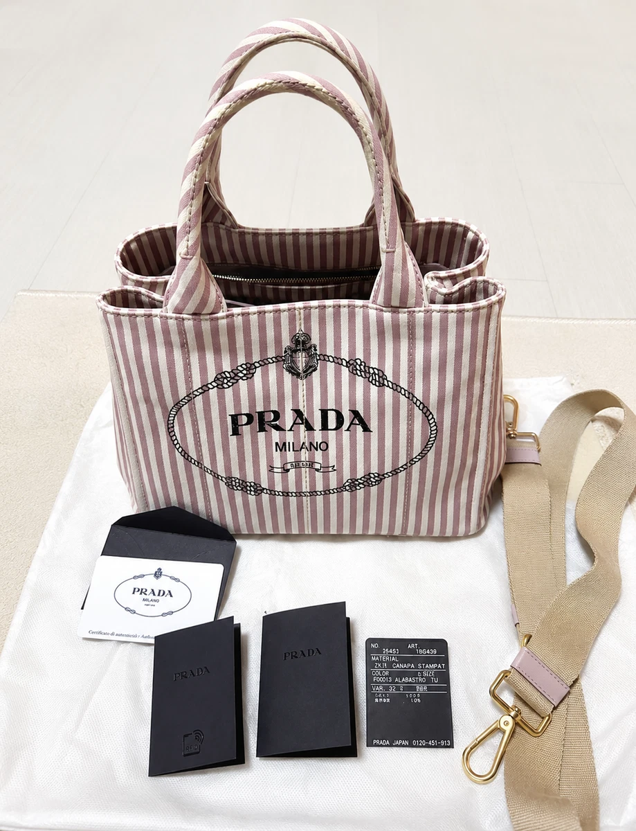 PRADA Totes Striped Bags & Handbags for Women for sale | eBay