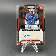 2025 Panini Prizm Draft Picks #SS-ERS Elijah Roberts Sensational Signatures