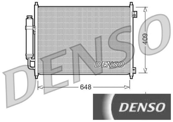 Denso DCN46001 Kondensator FüR Klimaanlage Kondensator Klimaanlage FüR Nissan-image