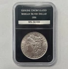 1886-P Morgan Silver Dollar. Great Detail BU+
