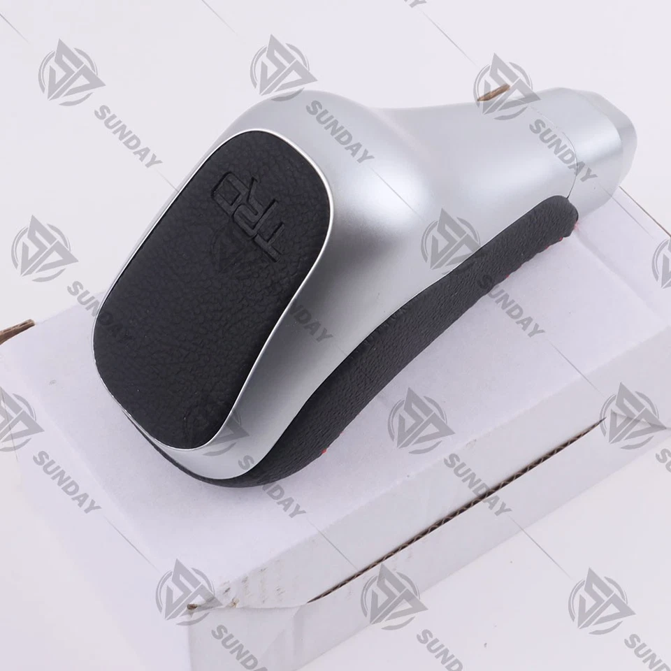 BLACK/SILVER LEATHER TRD PRO SHIFT KNOB FOR 2014-2021 TUNDRA & 2012-2023 4RUNNER - Image 4 of 4