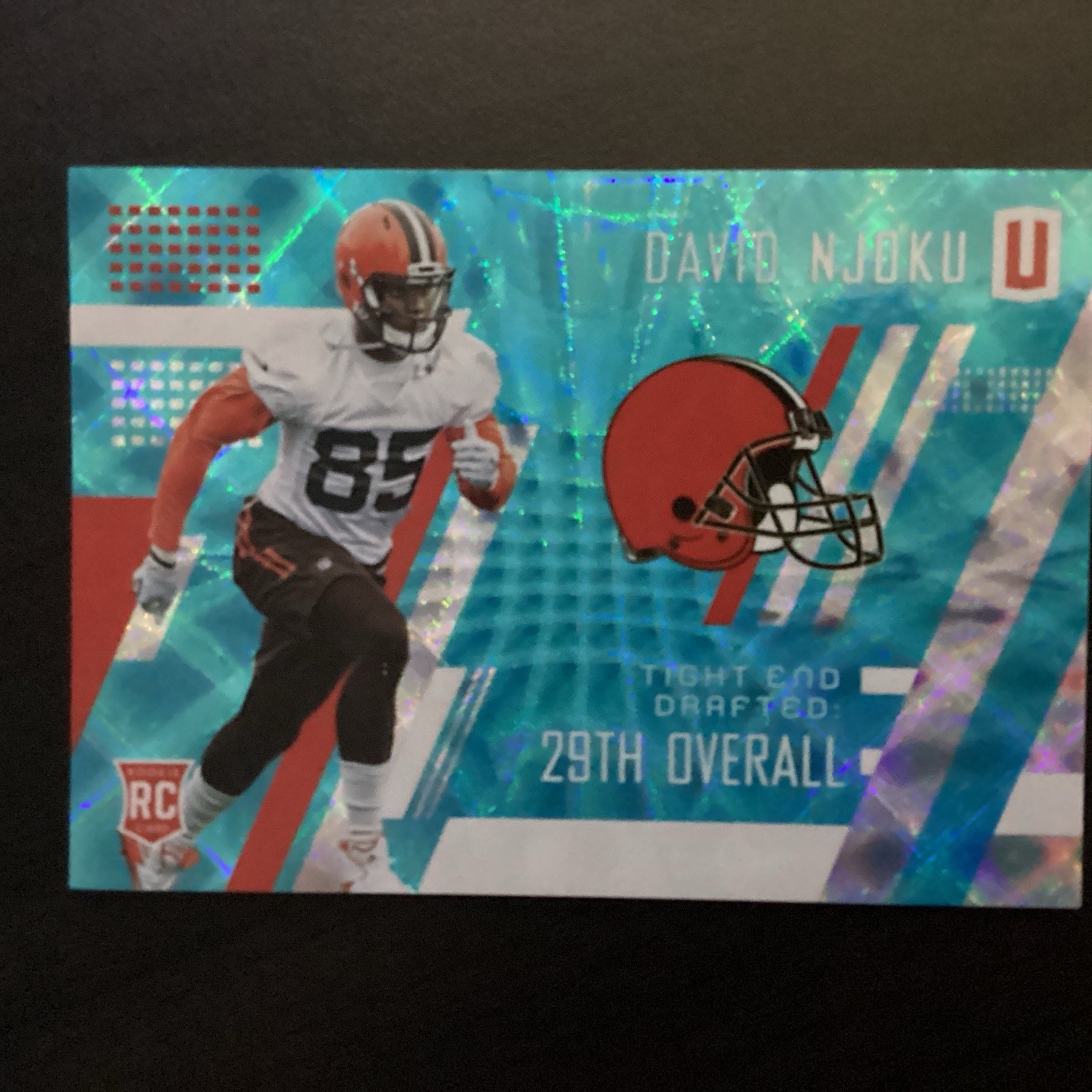 David Njoku Panini Unparalleled #300 Teal