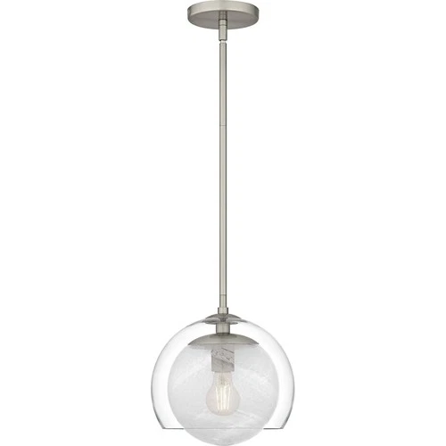 Brushed Nickel  Mini Pendant from the Eslinger Collection - Picture 3 of 6