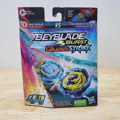 Beyblade Burst QuadStrike DUAL PACK Homet Helios H8 vs Tidal Pandora Epic P8