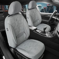 2x Sitzbezüge passend für Subaru Impreza 5 ab 2018 (Grau) | PRIME