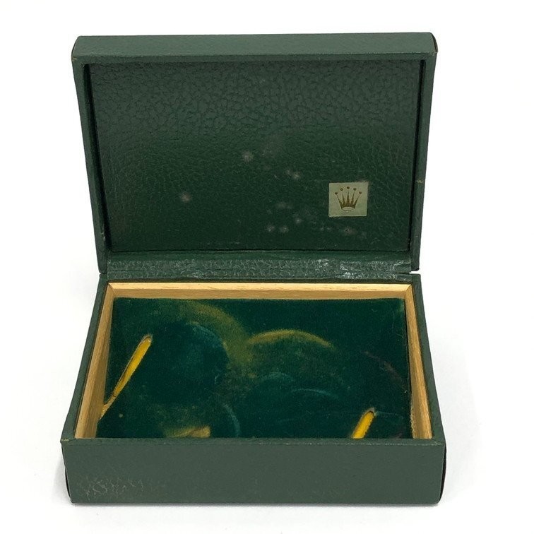 VINTAGE GENUINE ROLEX pyramid watch box case 10.00.1 wood green tag 251111001yA