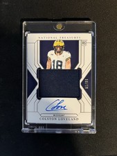 2025 Panini National Treasures College Material Signatures Colston Loveland /99