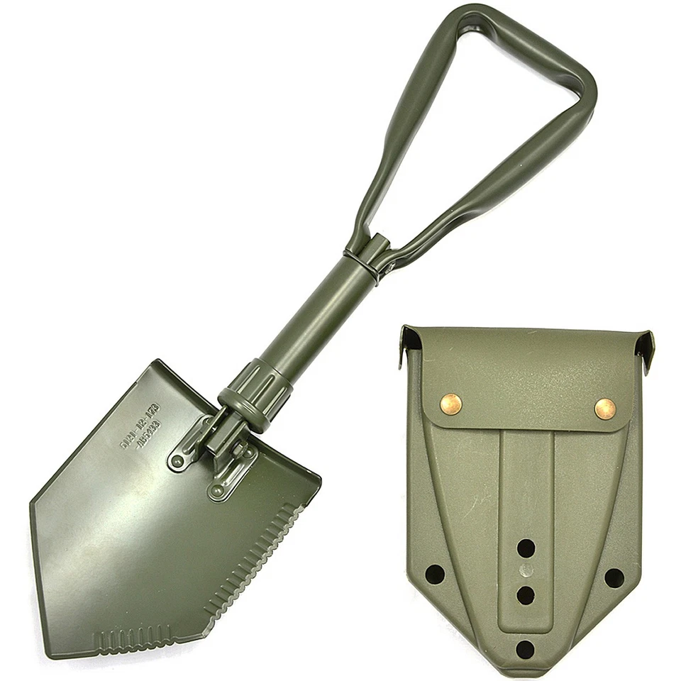 Original Bundeswehr Klappspaten + Tasche BW Spaten Dreifachspaten TL Feldspaten - Bild 1 von 2
