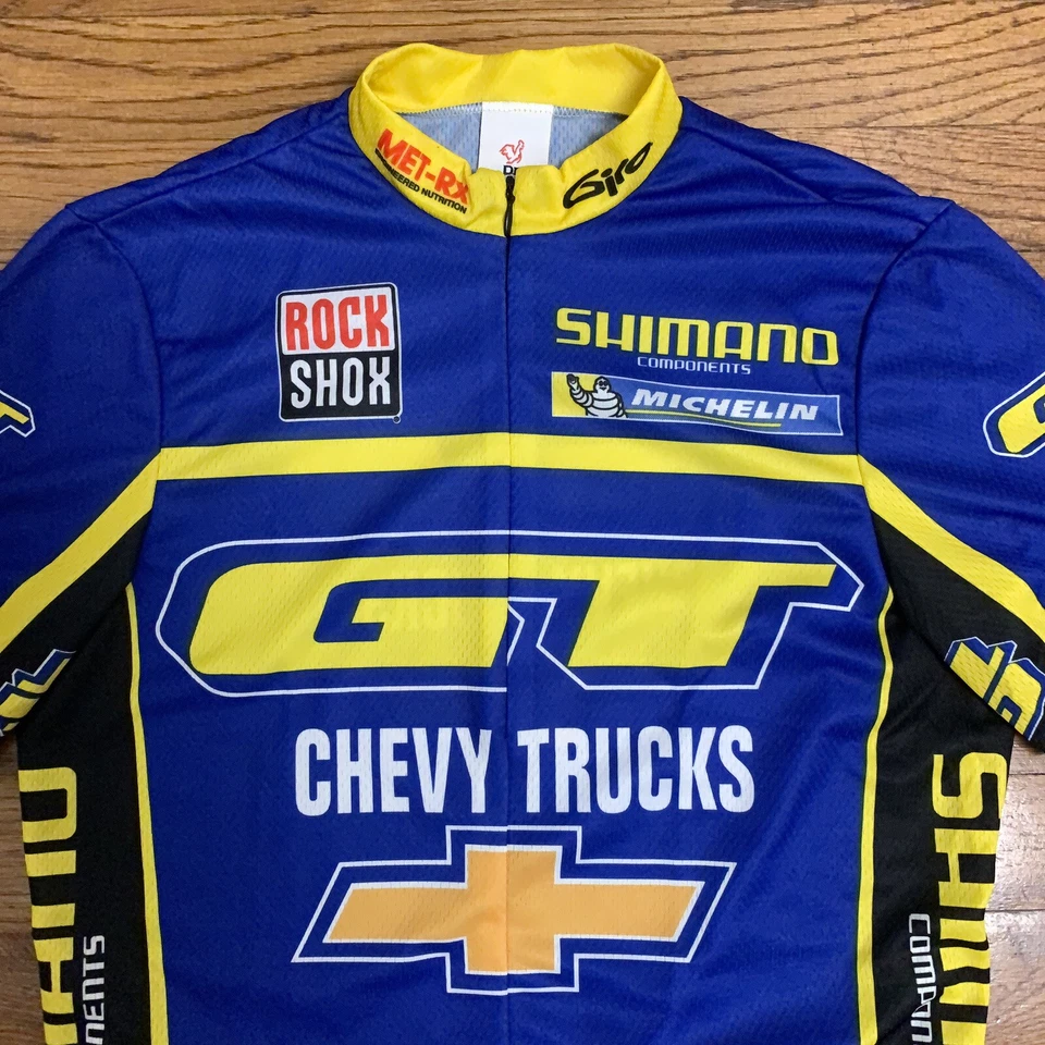 GT Chevy Shimano Rock Shox Ciclismo Hombres Jersey 1/4 Cremallera Bicicleta Bicicleta De Marchi S Foto 2 de 4