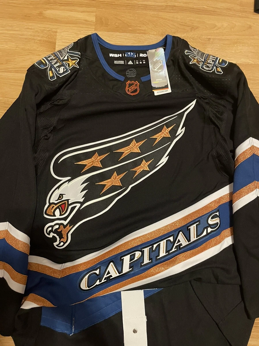 Men's adidas Black Washington Capitals Reverse Retro 2.0 Authentic Blank  Jersey