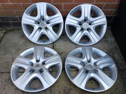 Set of Genuine Vauxhall 16" Wheel Trims Hub Caps x4 Zafira B Vectra C Astra H