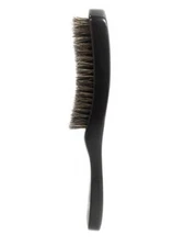 1 Piece  MEDIUM WOODEN CURVED BRISTLES WAVE BRUSH #2350 NATURAL BOAR&REINFORCED