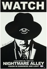 GUILLERMO DEL TORO SIGNED AUTOGRAPH NIGHTMARE ALLEY POSTER LITHOGRAPH DARKNESS