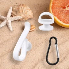 Bogg Bag White Hooks and Key Holder 3 pcs Accessories Bagg Bag Charm Cup Hanger