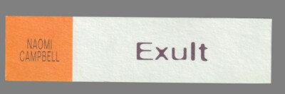 Advertising Card - Advertising Card - Exult by Naomi Campbell