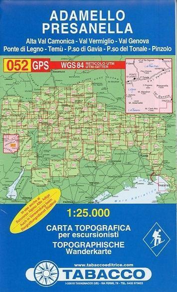 Thumbnail - Tabacco Wandern 1 : 25 000 Adamello - Presanella | Buch |