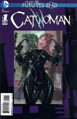 Catwoman Comic 1 Future's End 3D Motion Cover A Dodson 2014 Sholly Fisch DC