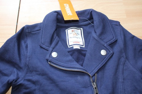 NWT GIRLS GYMBOREE SZ XS 4 BLUE JACKET MOD ABOUT ORANGE - Picture 2 of 4