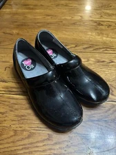 Sanita Shoes Women 78Black Leather Leather Clogs Slip On 39 EU Ladies Nurse Work