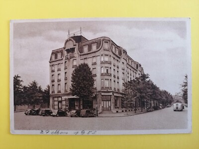 Old postcard 59 - Valenciennes North GREAT HOTEL A. ZIELINGER owner facing the train station