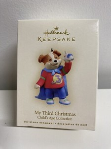 Hallmark 2007 MY THIRD CHRISTMAS "Child's Age Collection" Boy- NEW- READ