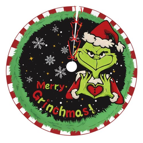Christmas Tree Skirt Xmas Decorations Indoor Winter Holiday Party Tree Mat Fl...