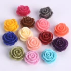 10pcs Rose Flower Shape 20mm Artificial Coral Loose Beads For Jewelry Making