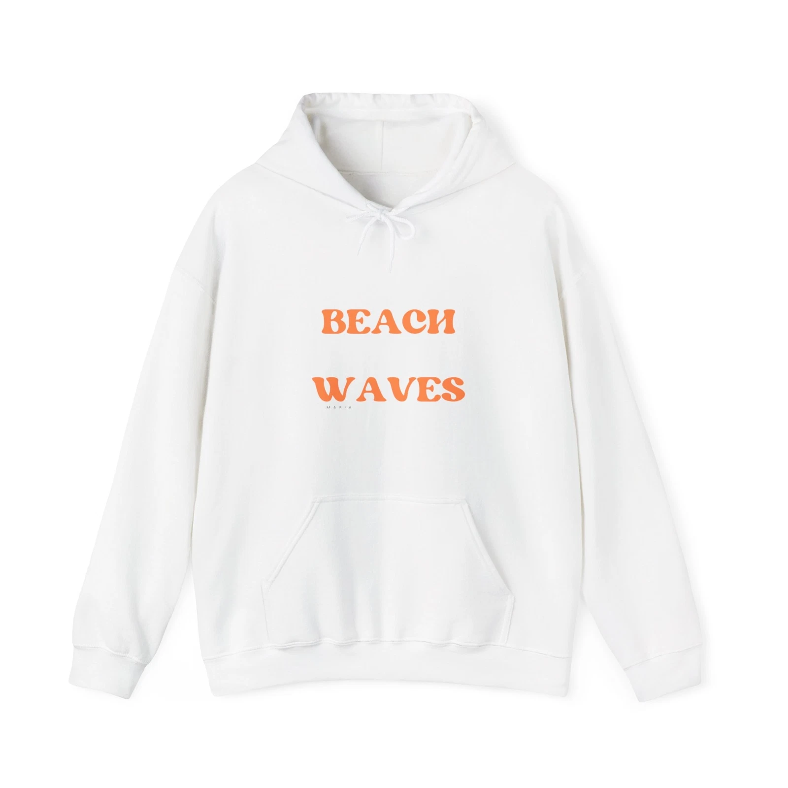 Beach Waves Hooded Sweatshirt, Unisex Casual Wear, Summer Comfort, Beach Lover