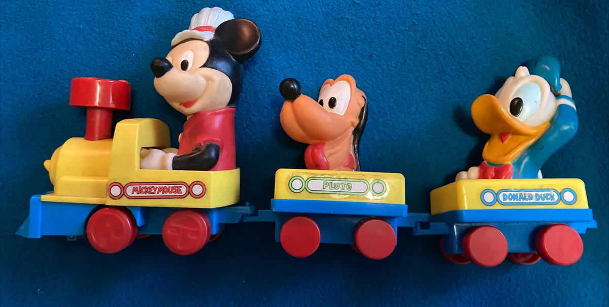 Vintage mickey hotsell mouse train set