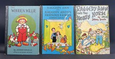 Raggedy Ann Book Lot 3 - 1960  s - Gruelle, Johnny - Vintage Raggedy Ann Books