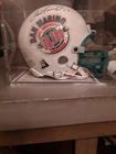 Dan Marino Signed  Mini Helmet Miami Dolphins 50,000 NFL Record Breaker