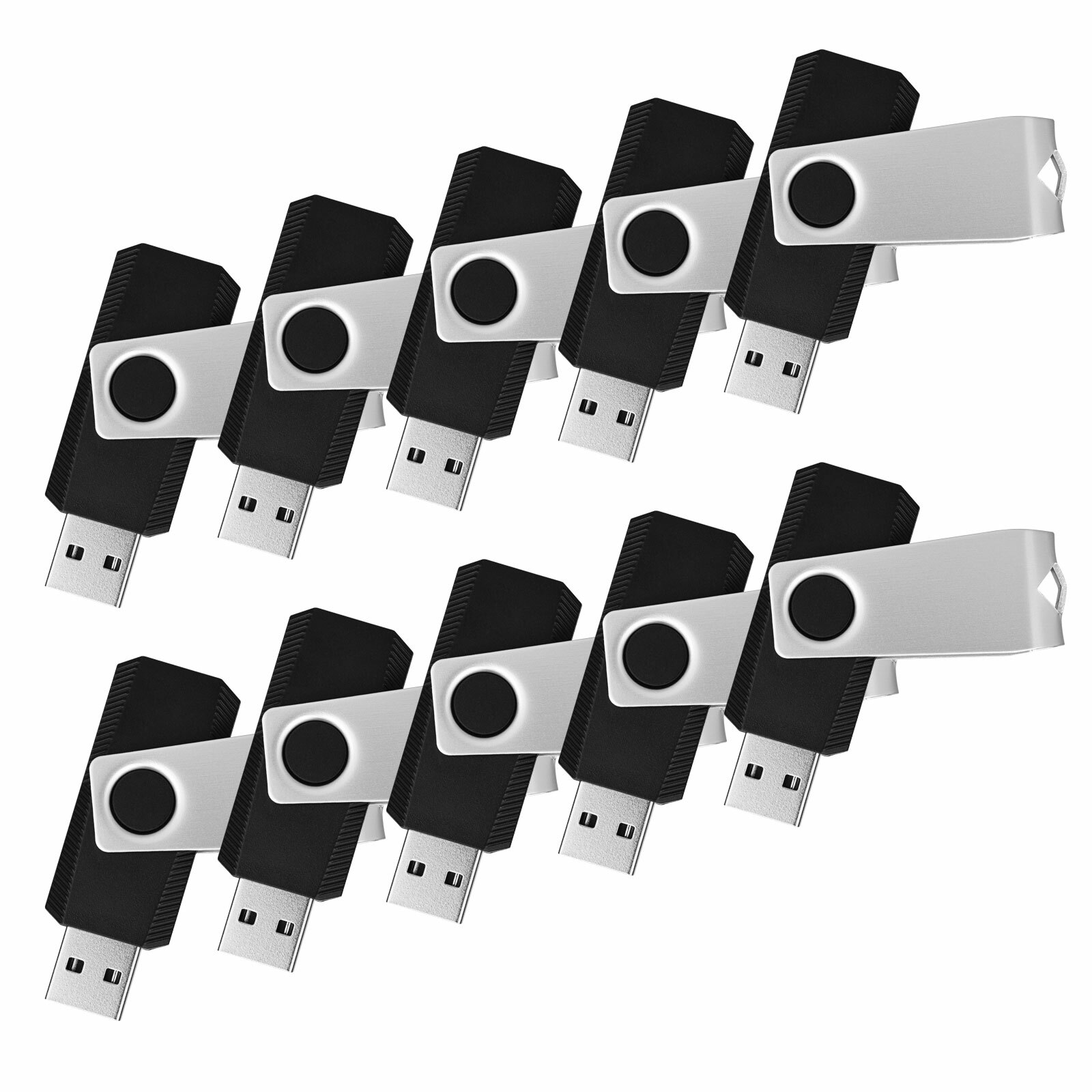 100 unidades lote memoria USB 4GB pen drive giratoria disco U, imagen 5