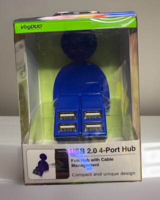 VogDuo USB 2.0 4-port Hub Fun Hub With Cable Management