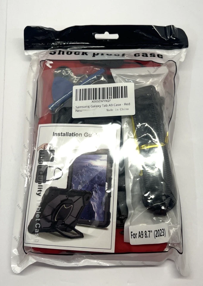 Samsung Galaxy Tab A9 2023, 8.7" Shock Proof Case, Screen Cover, Strap, Pry Tool - Image 2 of 4