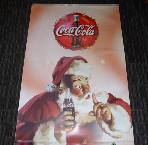 POSTER NATALE POLACCO COCA-COLA ENORME 118x40 SCRIVI UNA CARTOLINA A BABBO NATALE - Foto 4 di 5