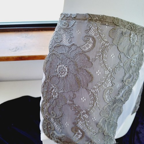 Vintage VANITY FAIR, 6, white granny panties with grey lace - Picture 8 of 8
