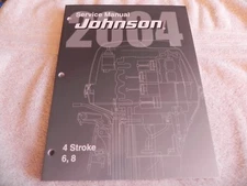Johnson O.B. 2004 Service Manual P# 5005651, 4 Stroke 6/8 H.P. Great manual!!