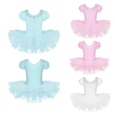 IEFIEL Mädchen Ballett Tütü Tüll Ballettkleid Kindertanzkostüme Prinzessin Tanz Kleider