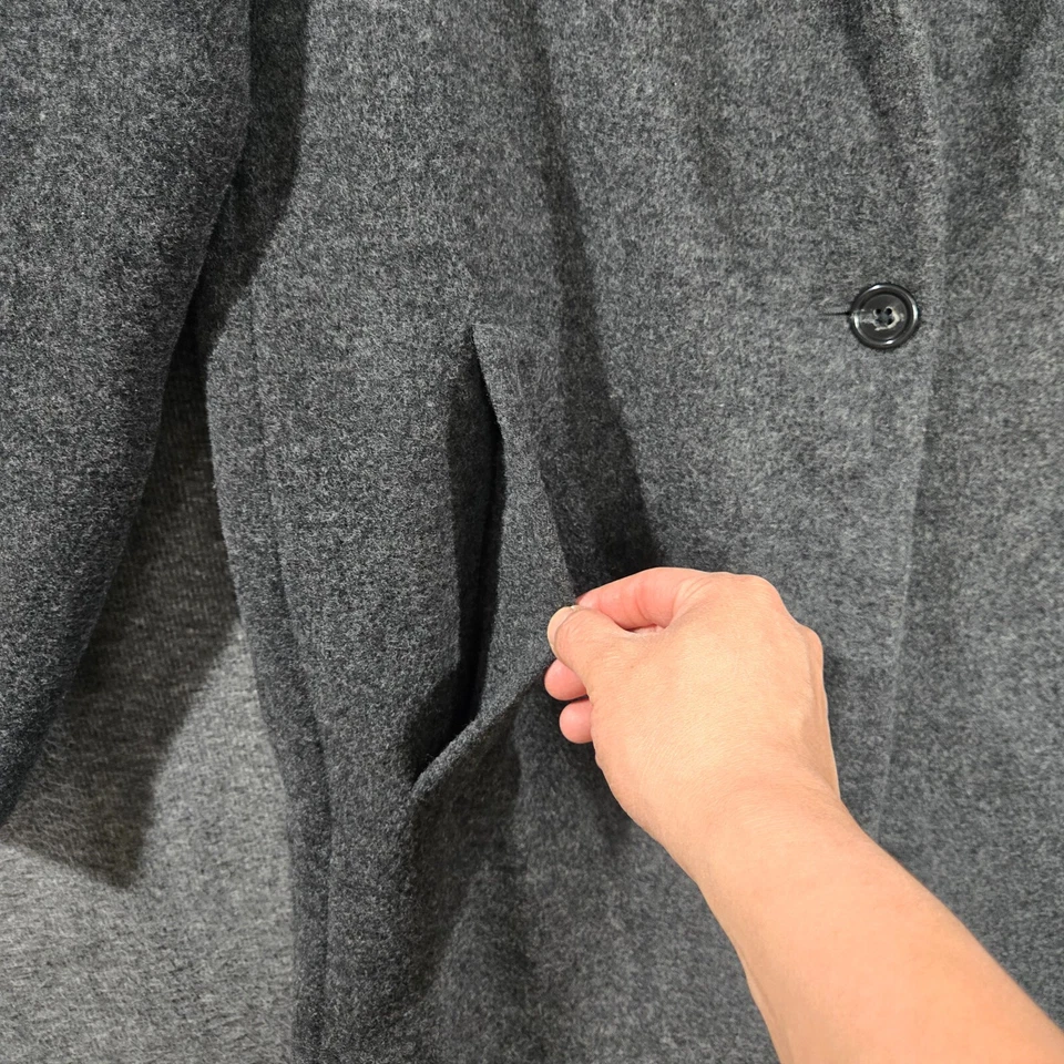 Abrigo Madewell Monsieur Mezcla de Lana Largo Medio Talla Mediana Brezo Sombra Gris Foto 4 de 4