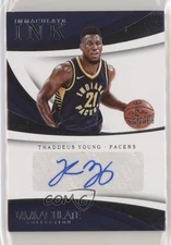 2017-18 Panini Immaculate Immaculate Ink /99 Thaddeus Young #II-TYG Auto