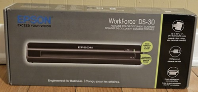 #ad Epson WorkForce DS 30 Portable Color Document Scanner NEW Factory Sealed USB $85.00
