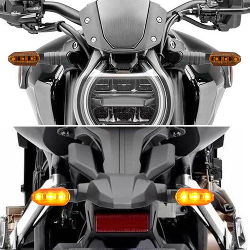 For Dirt Bike Motorcycle LED Turn Signals Blinker Running Light Amber Indicators - Picture 2 of 10
