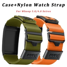 Nylon Loop Sports Adjustable Band+PC Case For WHOOP 4.0/5.0/ONE/PEAK Replacement