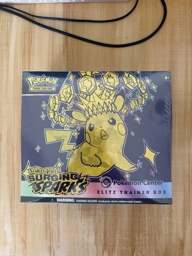 Pokémon TCG Surging Sparks Elite Trainer Box ETB Center Edition, Sealed