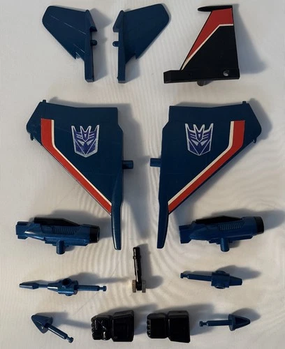 Vintage Original 1984 G1 Transformers Thundercracker Jet Accessory Parts Lot