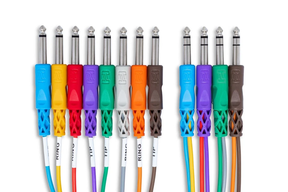 Hosa STP-804 4-channel 1/4" TRS to 1/4" TS Insert Snake 13.2 foot - Image 2 of 2