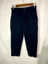Eddie Bauer Black Jogger Sweatpants Kids XL Elastic Waist Drawstring Pockets