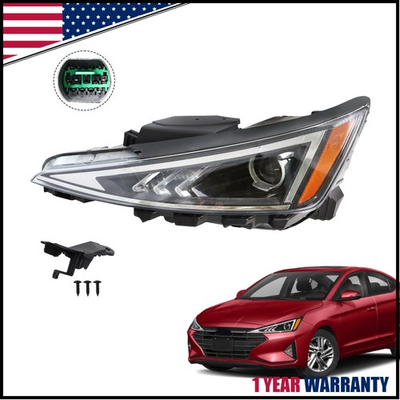 #ad For 2019 2020 Hyundai Elantra Sedan Projector Driver Side Halogen Headlight LH $78.74